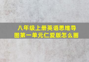 八年级上册英语思维导图第一单元仁爱版怎么画