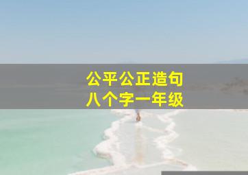 公平公正造句八个字一年级