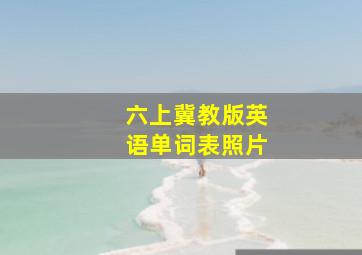 六上冀教版英语单词表照片