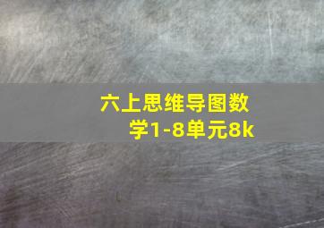 六上思维导图数学1-8单元8k