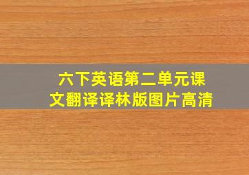 六下英语第二单元课文翻译译林版图片高清