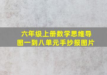 六年级上册数学思维导图一到八单元手抄报图片