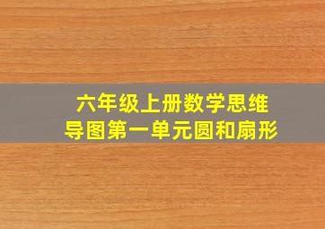 六年级上册数学思维导图第一单元圆和扇形