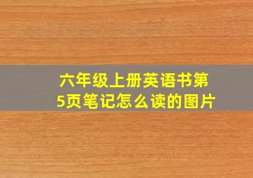 六年级上册英语书第5页笔记怎么读的图片