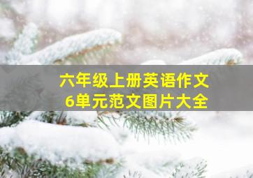 六年级上册英语作文6单元范文图片大全