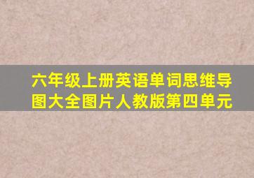 六年级上册英语单词思维导图大全图片人教版第四单元