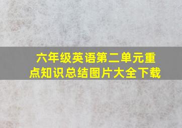 六年级英语第二单元重点知识总结图片大全下载