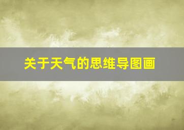 关于天气的思维导图画