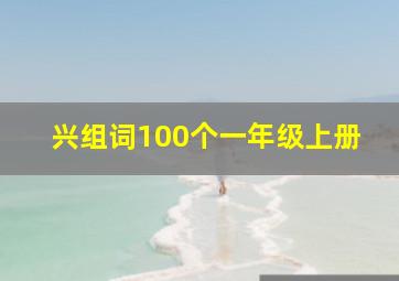 兴组词100个一年级上册