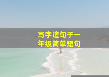 写字造句子一年级简单短句