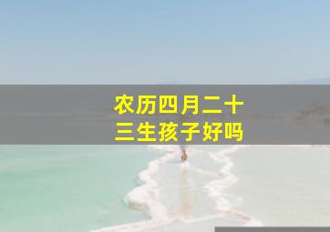 农历四月二十三生孩子好吗