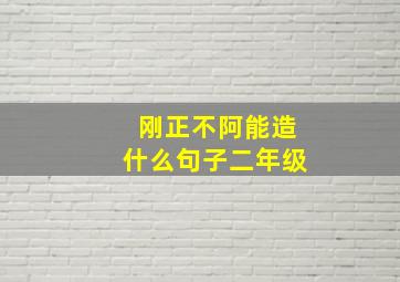 刚正不阿能造什么句子二年级