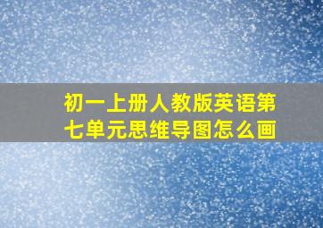 初一上册人教版英语第七单元思维导图怎么画