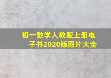 初一数学人教版上册电子书2020版图片大全