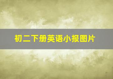 初二下册英语小报图片