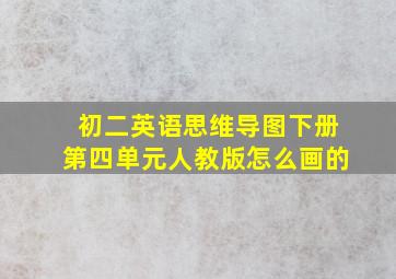 初二英语思维导图下册第四单元人教版怎么画的