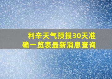 利辛天气预报30天准确一览表最新消息查询