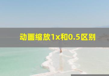 动画缩放1x和0.5区别