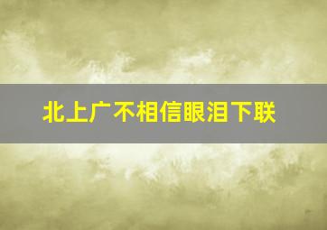 北上广不相信眼泪下联