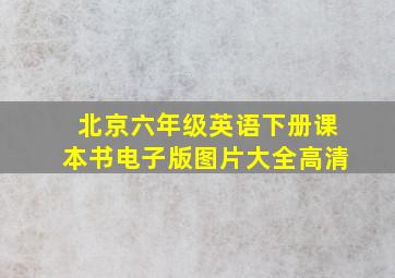 北京六年级英语下册课本书电子版图片大全高清