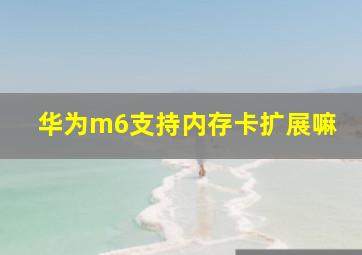 华为m6支持内存卡扩展嘛