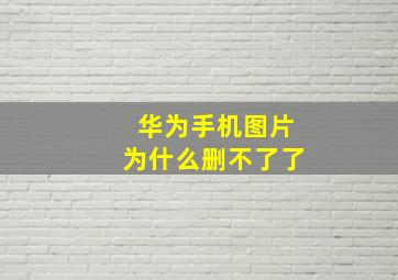 华为手机图片为什么删不了了