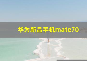 华为新品手机mate70