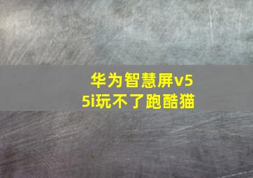 华为智慧屏v55i玩不了跑酷猫