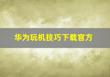 华为玩机技巧下载官方