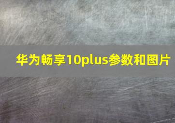 华为畅享10plus参数和图片