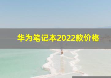 华为笔记本2022款价格