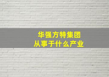 华强方特集团从事于什么产业