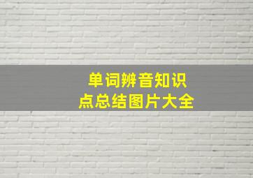 单词辨音知识点总结图片大全