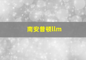 南安普顿llm