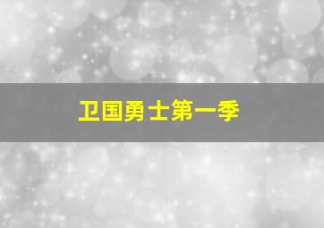 卫国勇士第一季