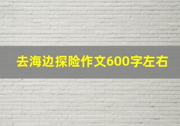 去海边探险作文600字左右