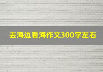 去海边看海作文300字左右