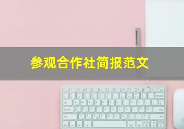 参观合作社简报范文