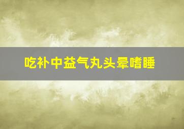 吃补中益气丸头晕嗜睡