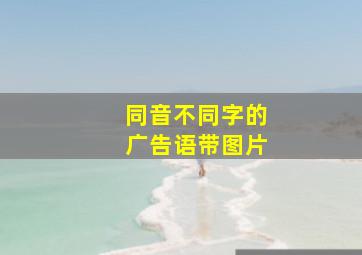 同音不同字的广告语带图片