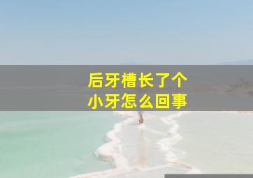 后牙槽长了个小牙怎么回事