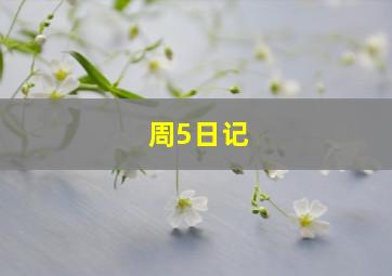 周5日记