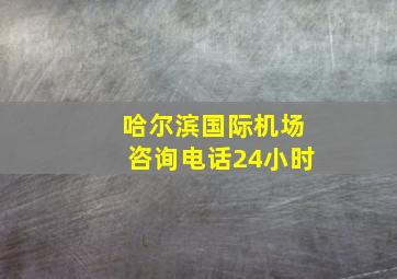 哈尔滨国际机场咨询电话24小时