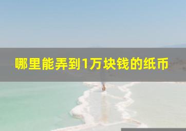 哪里能弄到1万块钱的纸币