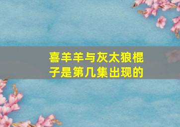 喜羊羊与灰太狼棍子是第几集出现的