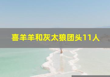 喜羊羊和灰太狼团头11人