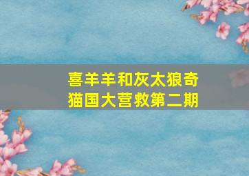 喜羊羊和灰太狼奇猫国大营救第二期