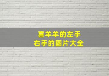 喜羊羊的左手右手的图片大全