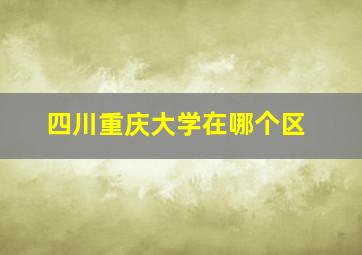 四川重庆大学在哪个区