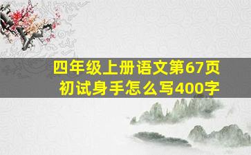 四年级上册语文第67页初试身手怎么写400字